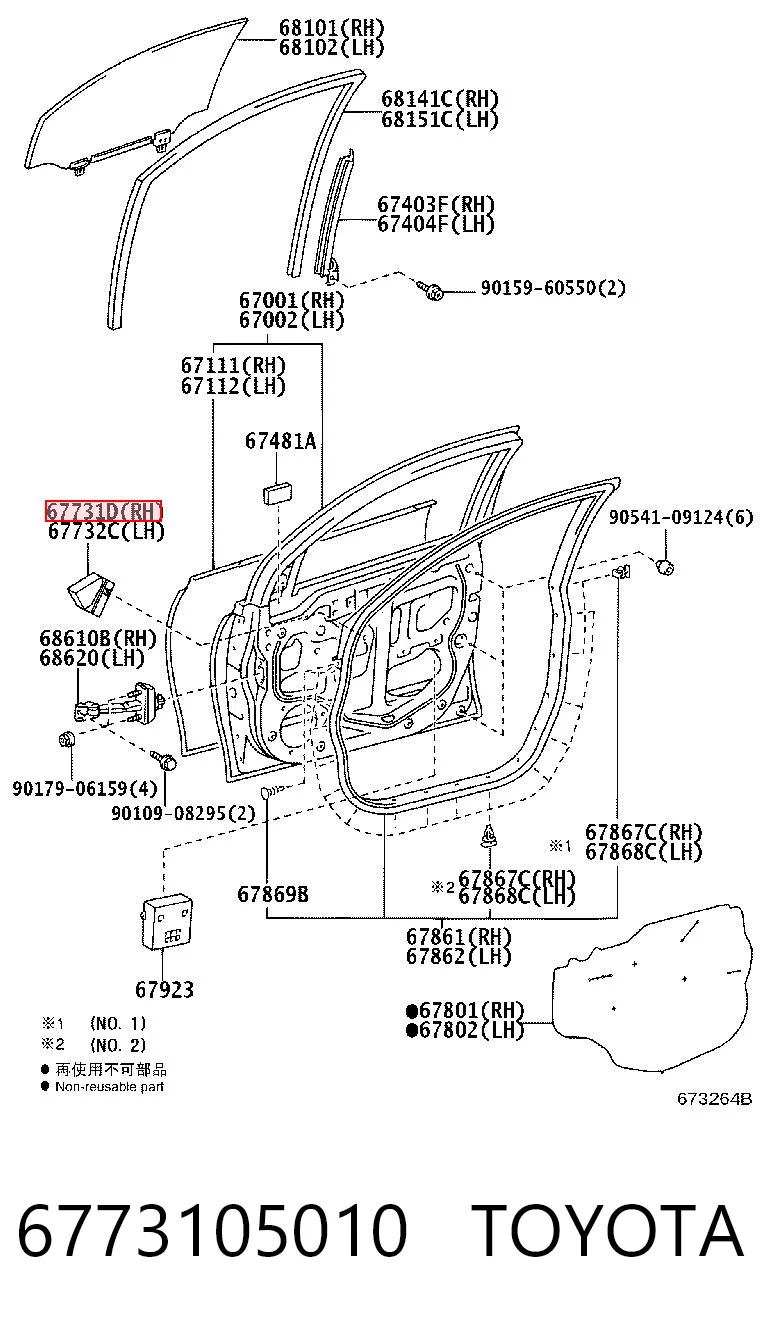 6773105010 Toyota