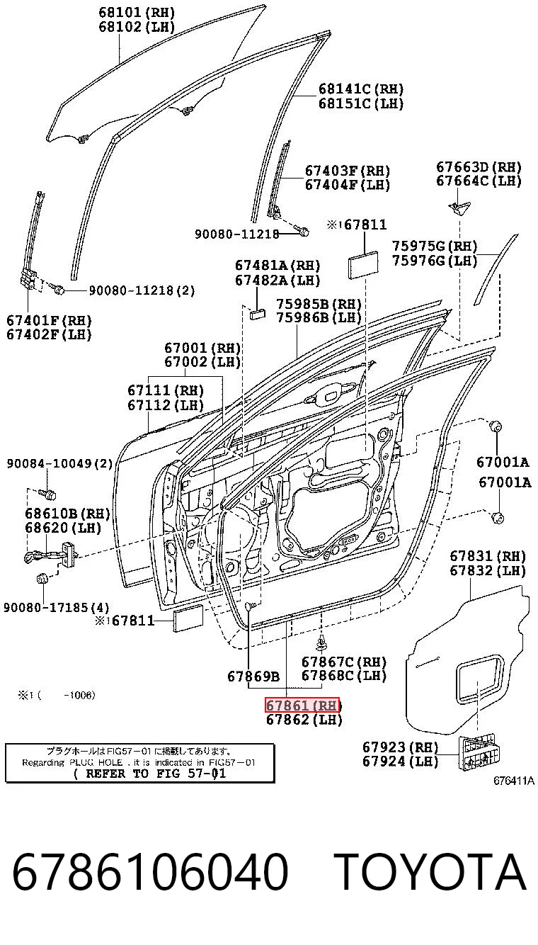 6786106040 Toyota