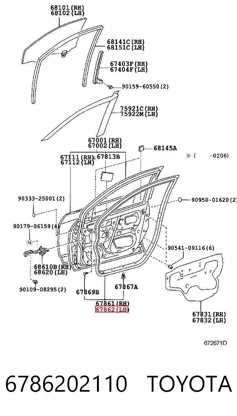 6786202110 Toyota