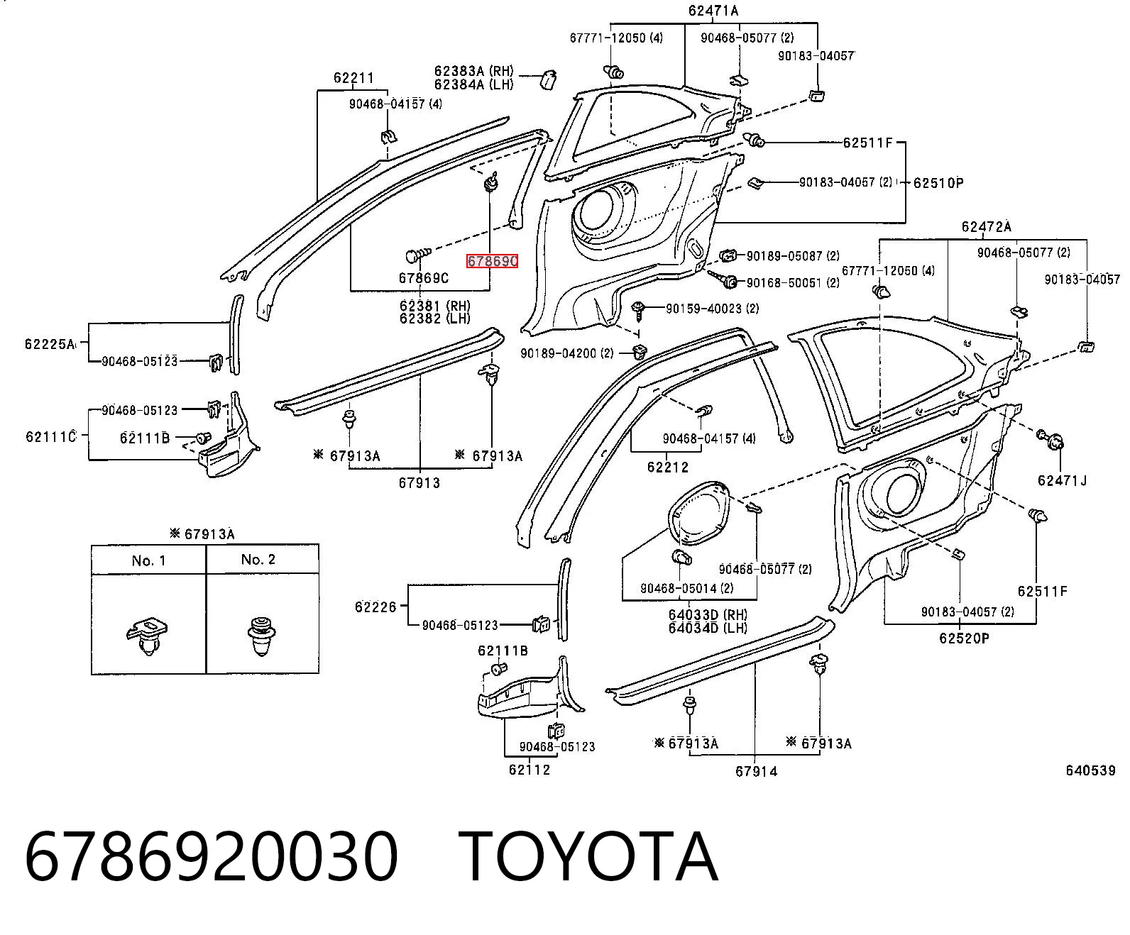 6786920030 Toyota