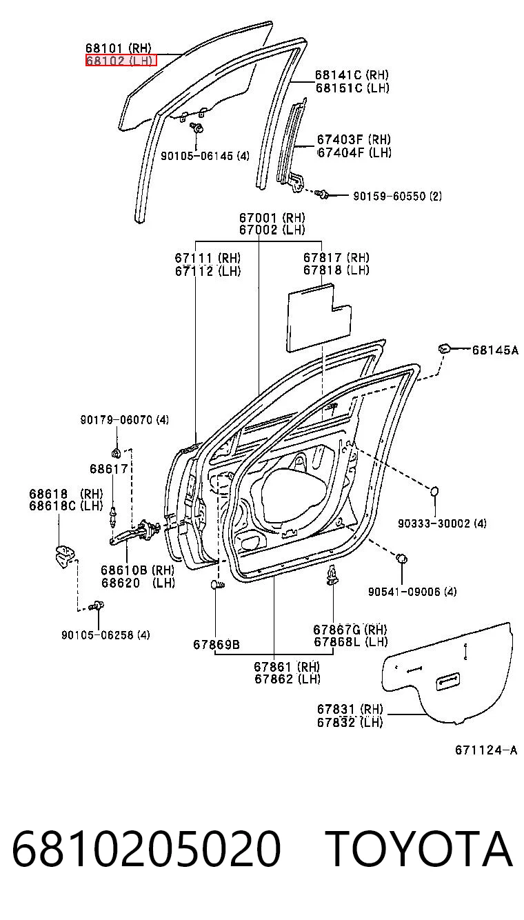 6810205020 Toyota