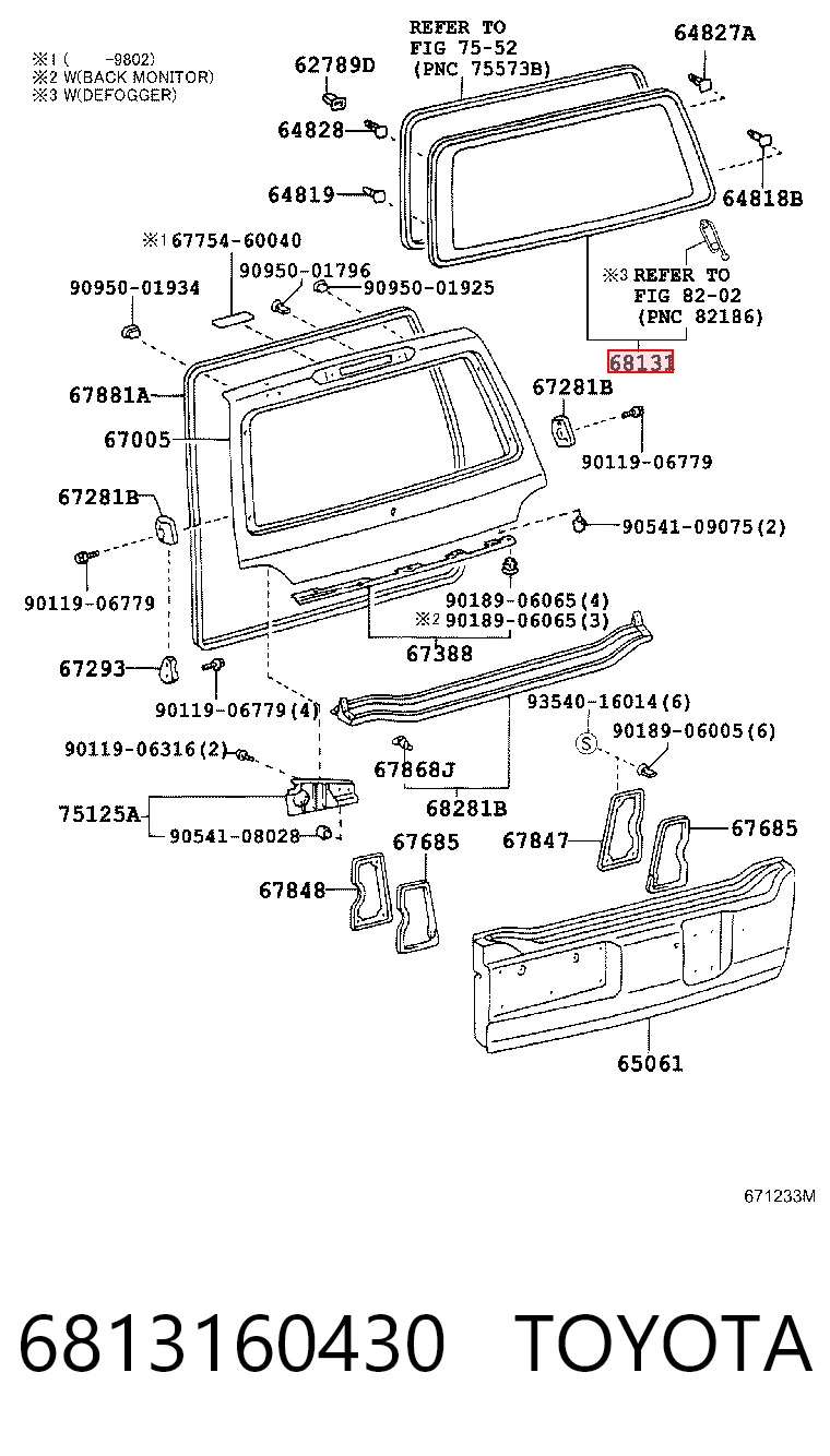 6813160430 Toyota