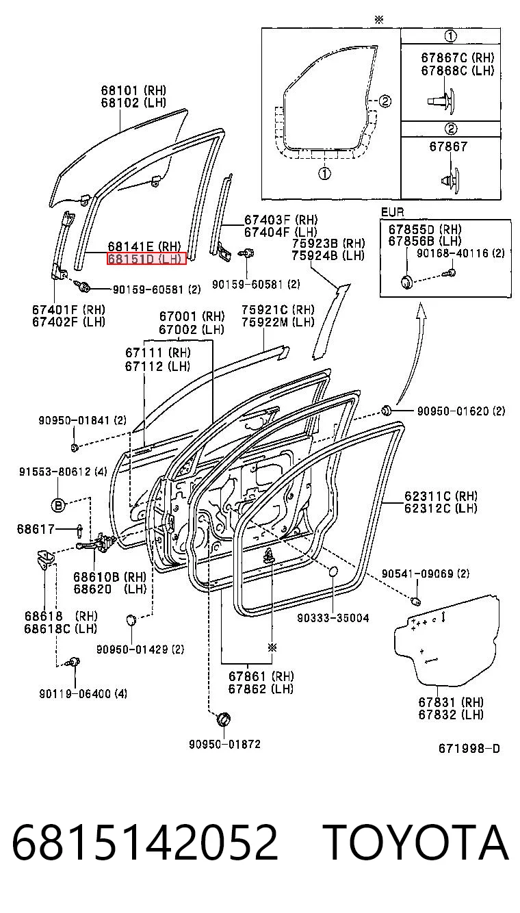 6815142052 Toyota