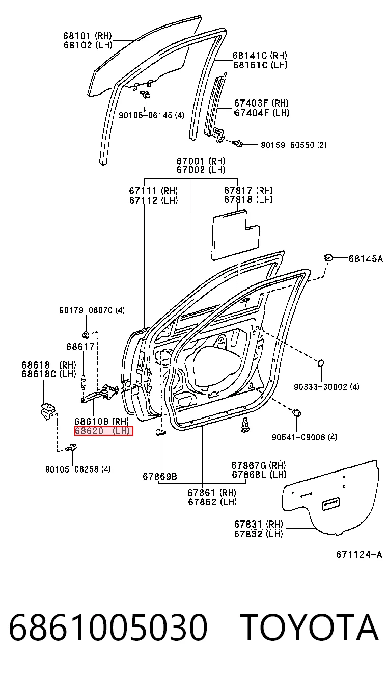 6861005030 Toyota
