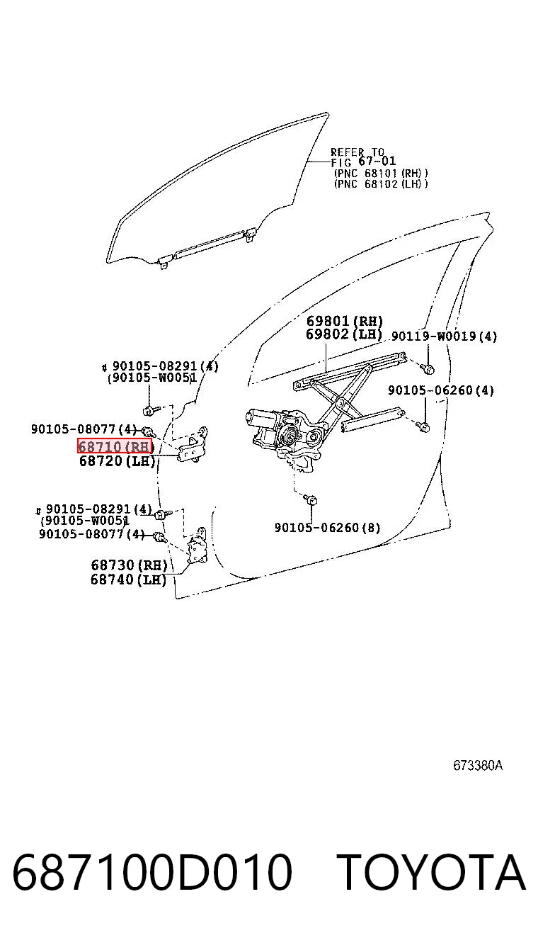 687100D010 Toyota