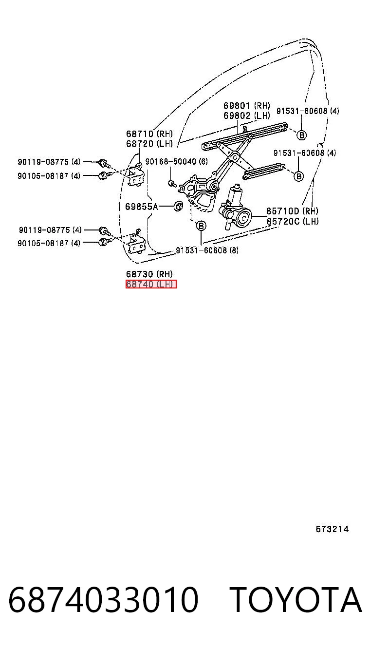 6874033010 Toyota