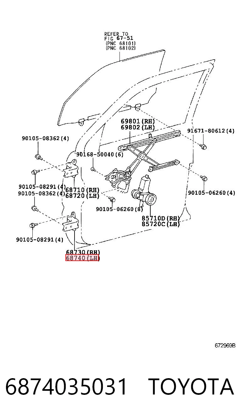 6874035031 Toyota
