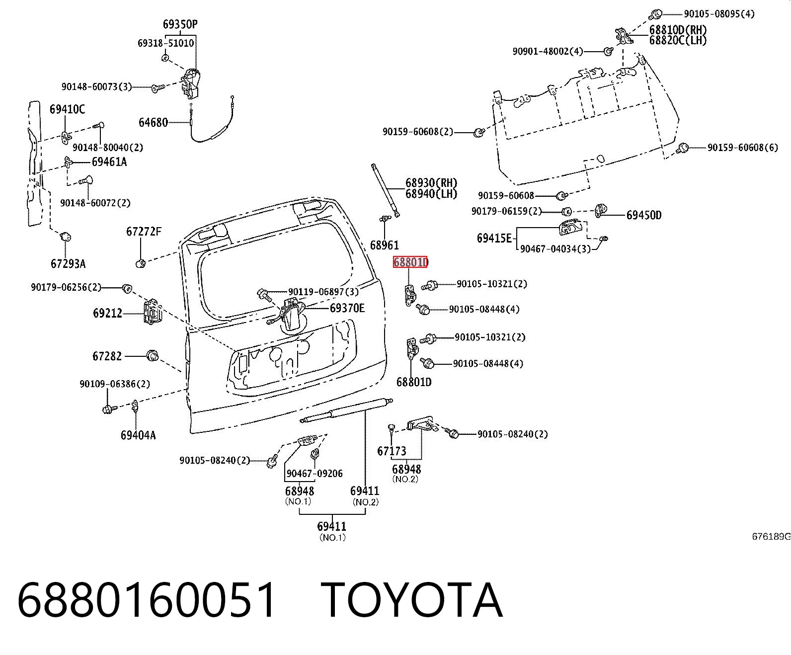 6880160051 Toyota
