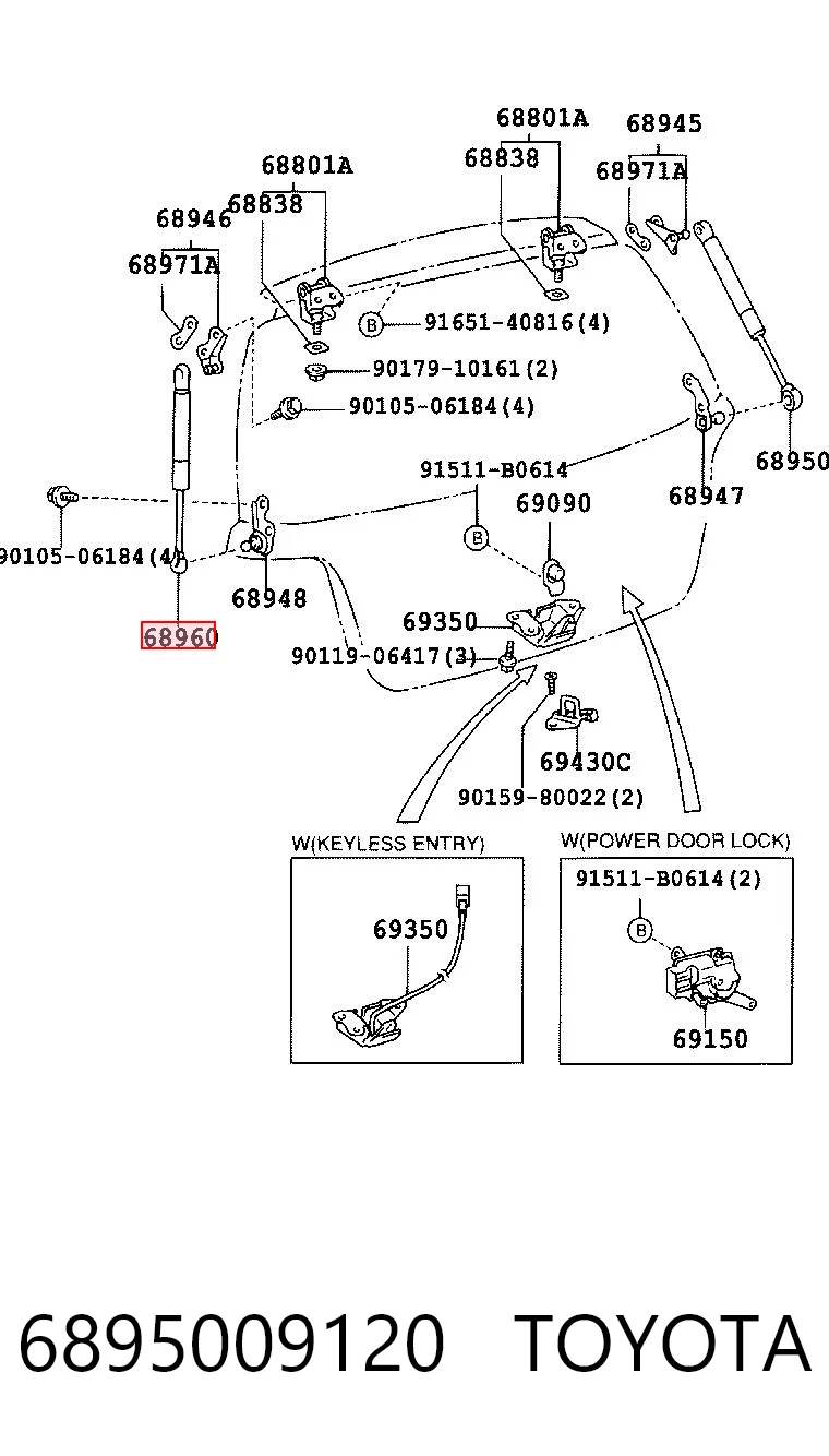 6895009120 Toyota