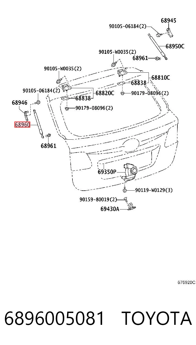 6896005081 Toyota