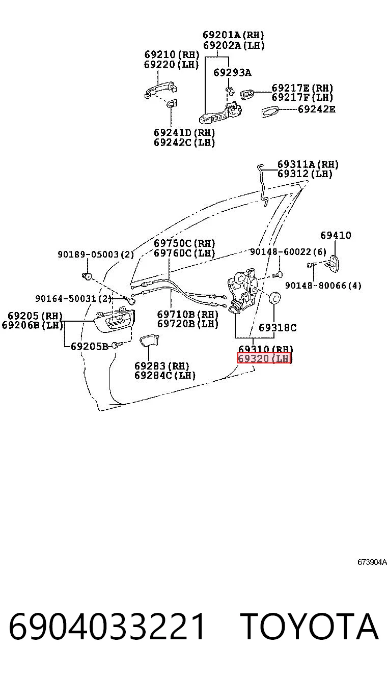 Comprar Cerradura Toyota Camry V V30