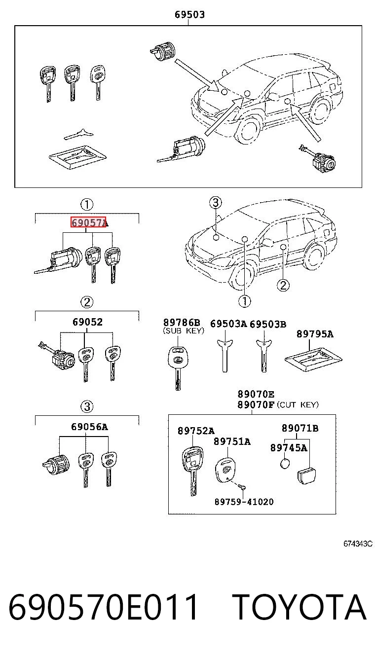 690570E011 Toyota