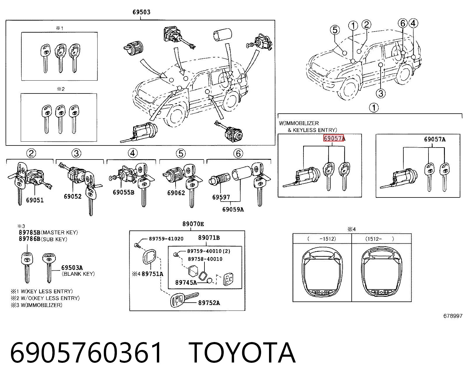 Comprar Bombín de arranque Toyota Land Cruiser PRADO ASIA J12
