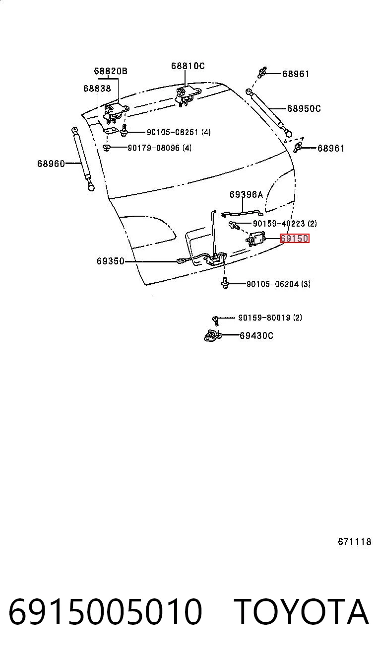 6915005010 Toyota