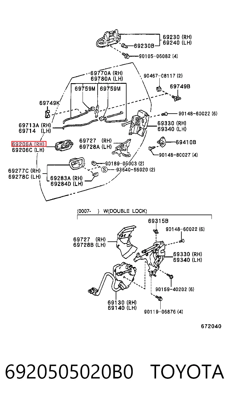 6920505020B0 Toyota