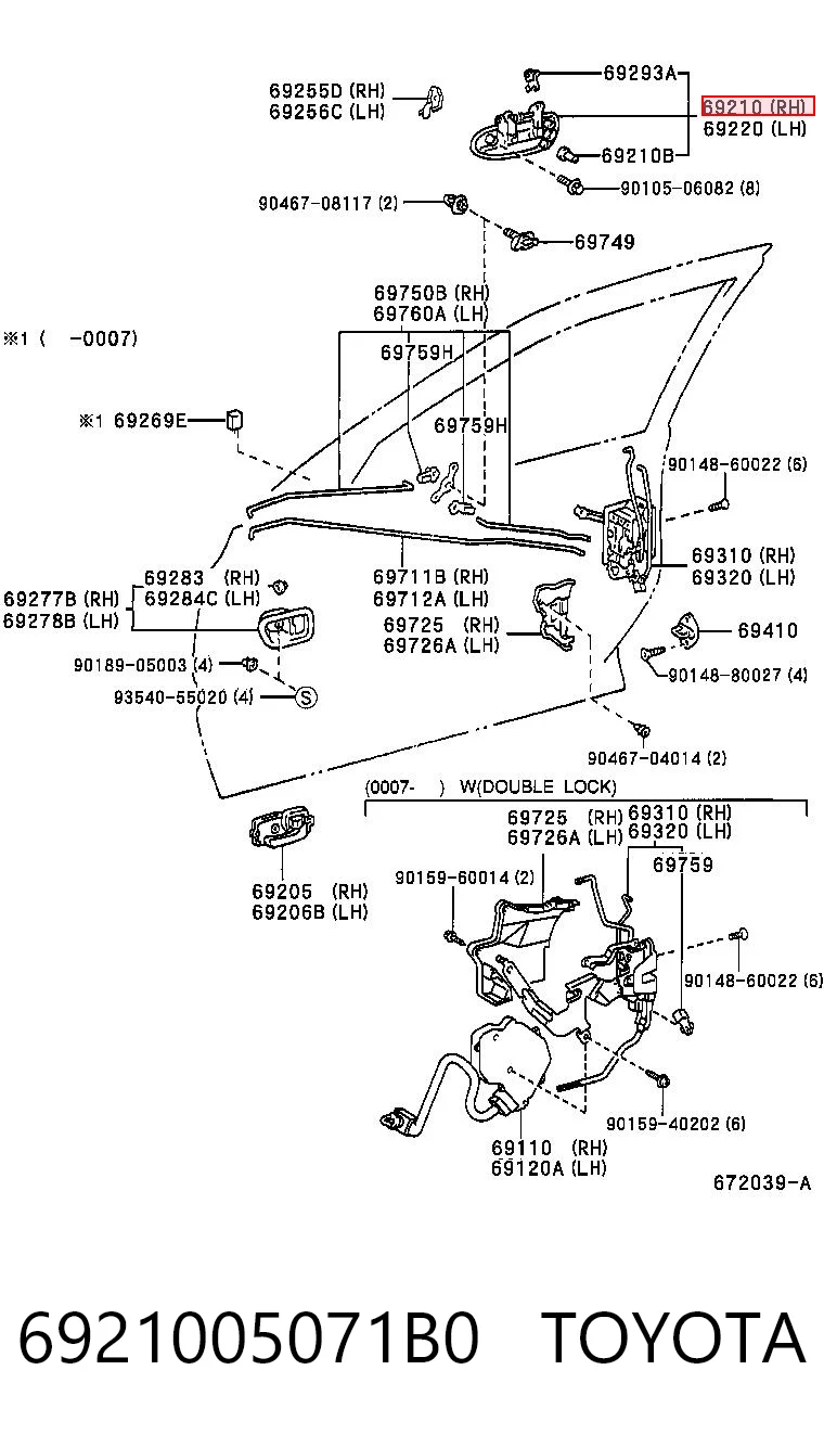 6921005071B0 Toyota