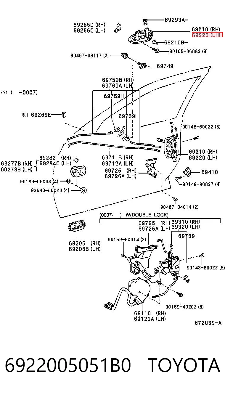 6922005051B0 Toyota