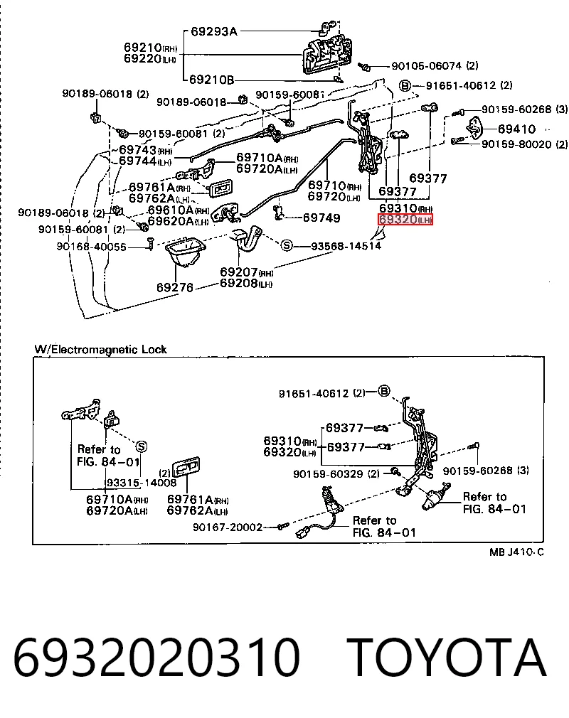 Comprar Cerradura de puerta delantera izquierda Toyota Celica T16 a bajo precio