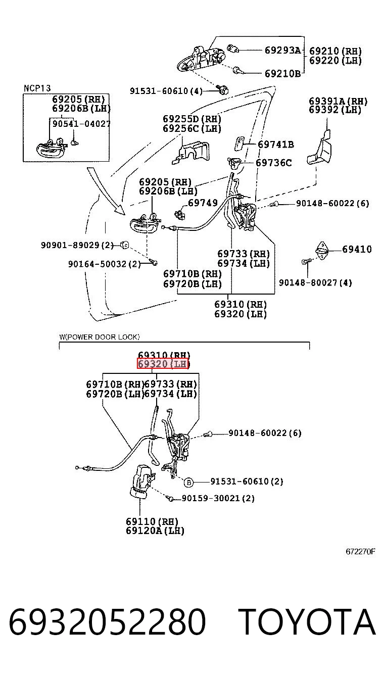6932052280 Toyota