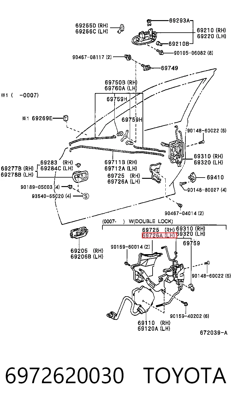 6972620030 Toyota