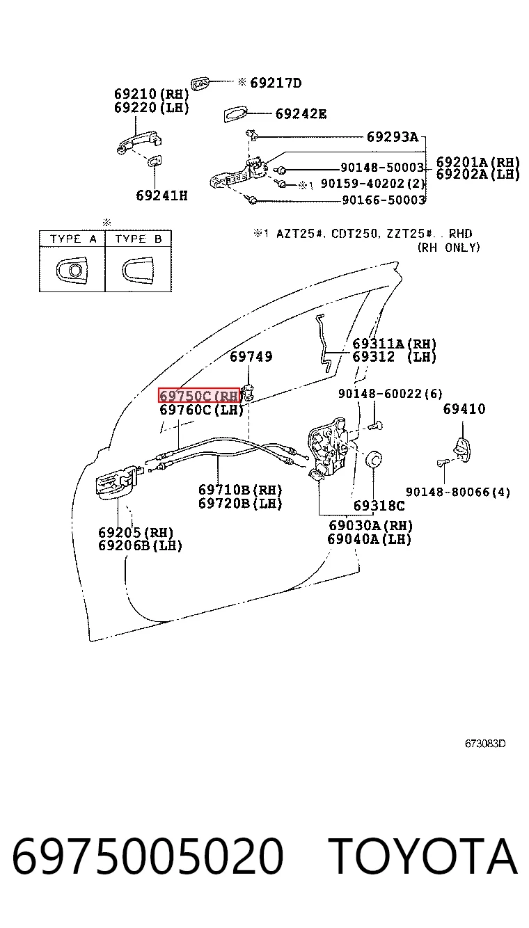 6975005020 Toyota