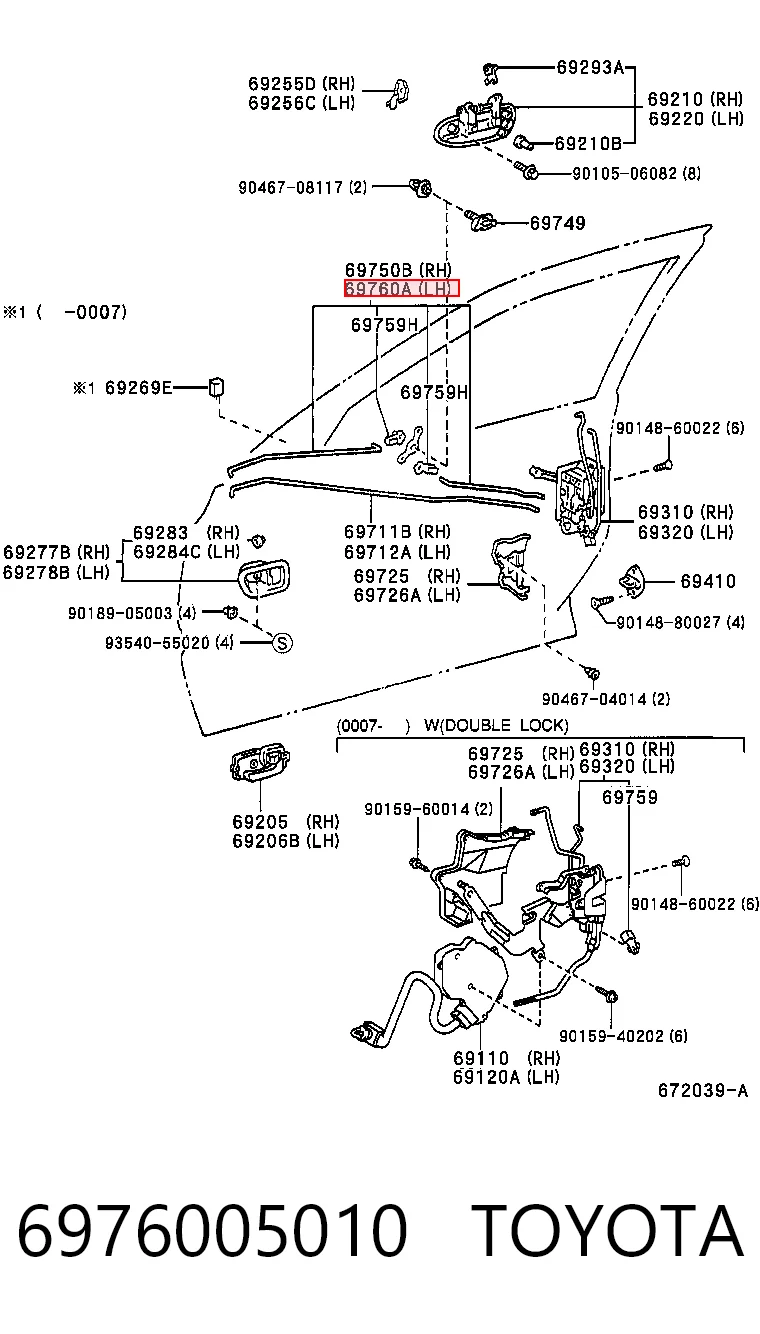 6976005010 Toyota