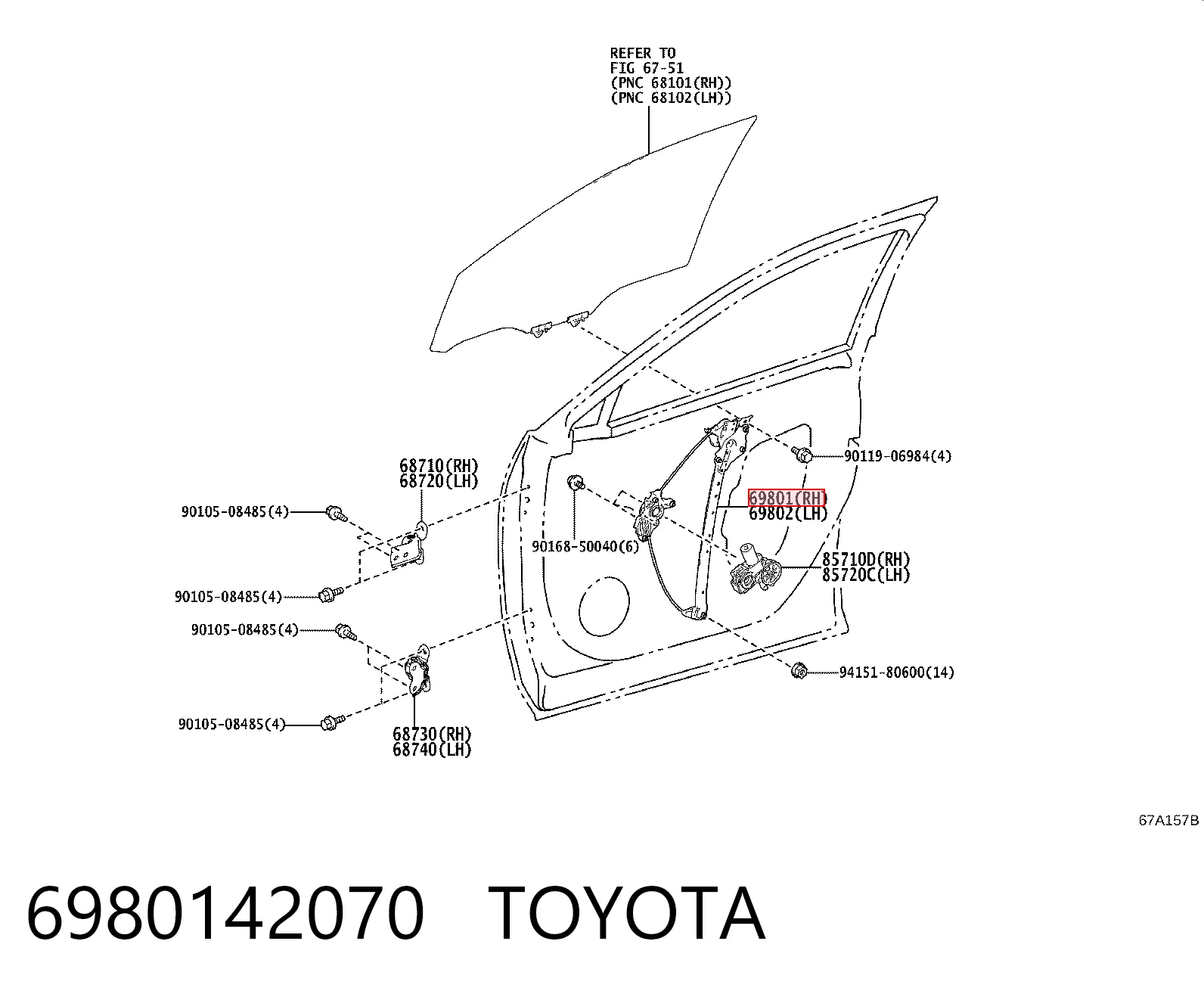 6980142070 Toyota