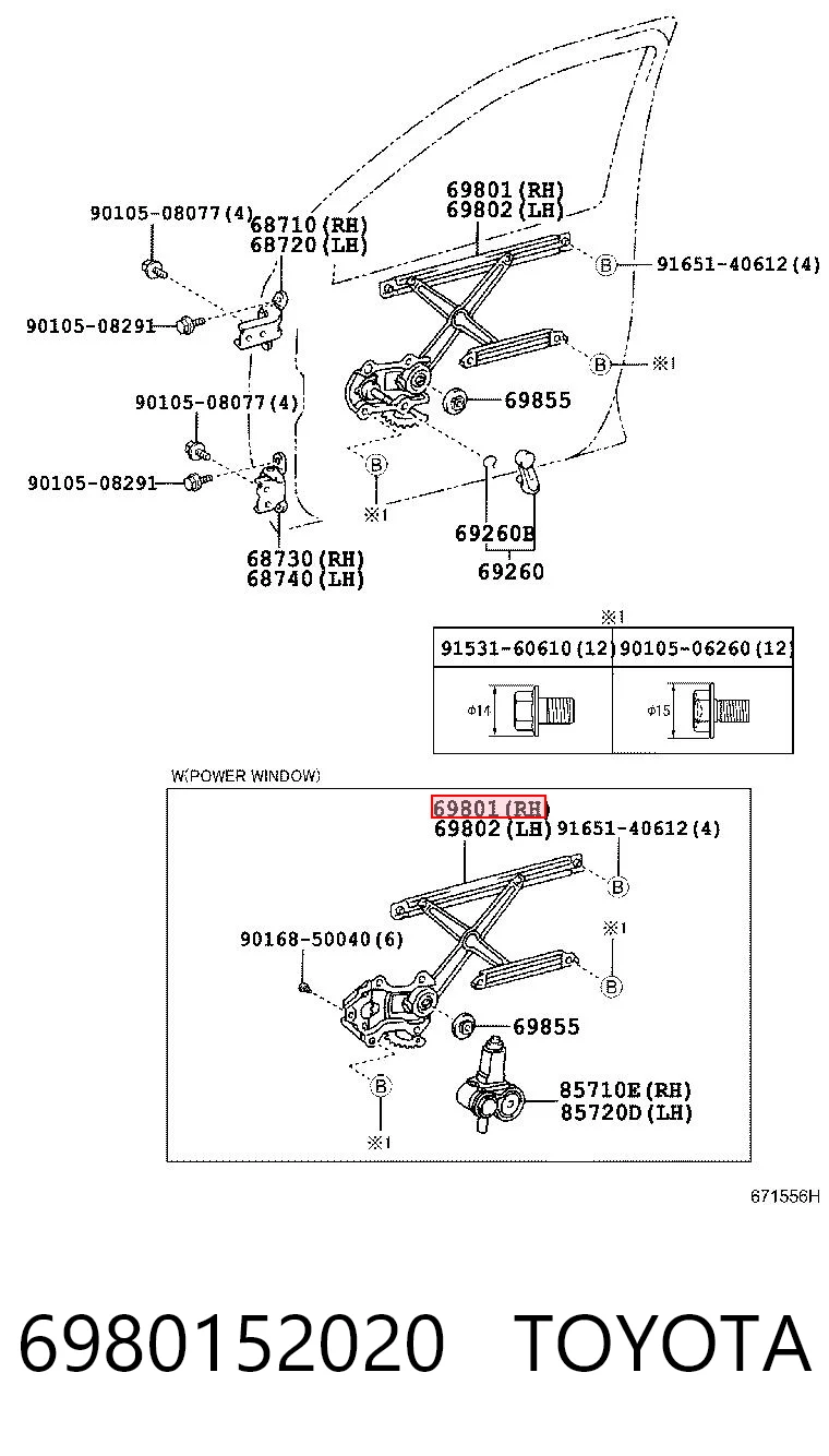 Mecanismo de elevalunas Toyota Yaris  monovolumen comprar en España
