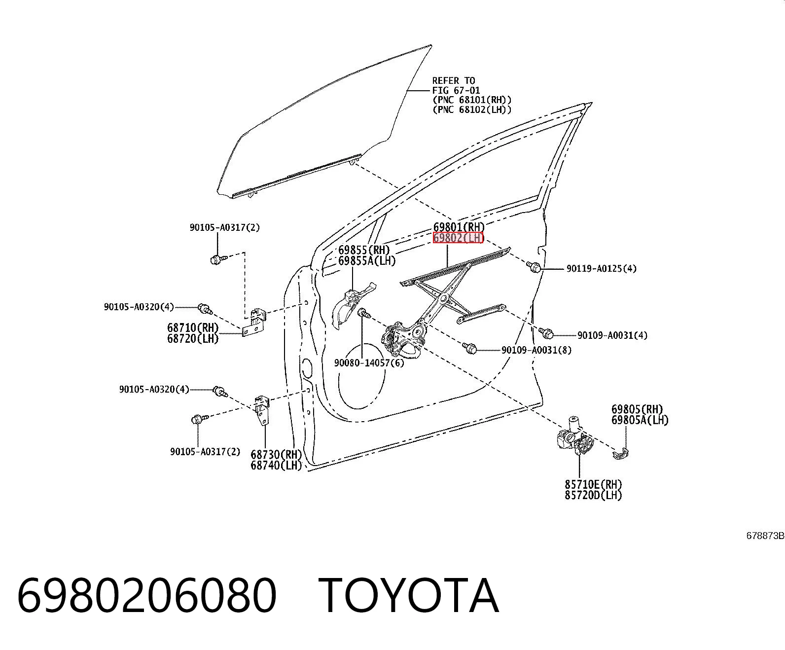 Elevalunas para Toyota Camry VII V50
