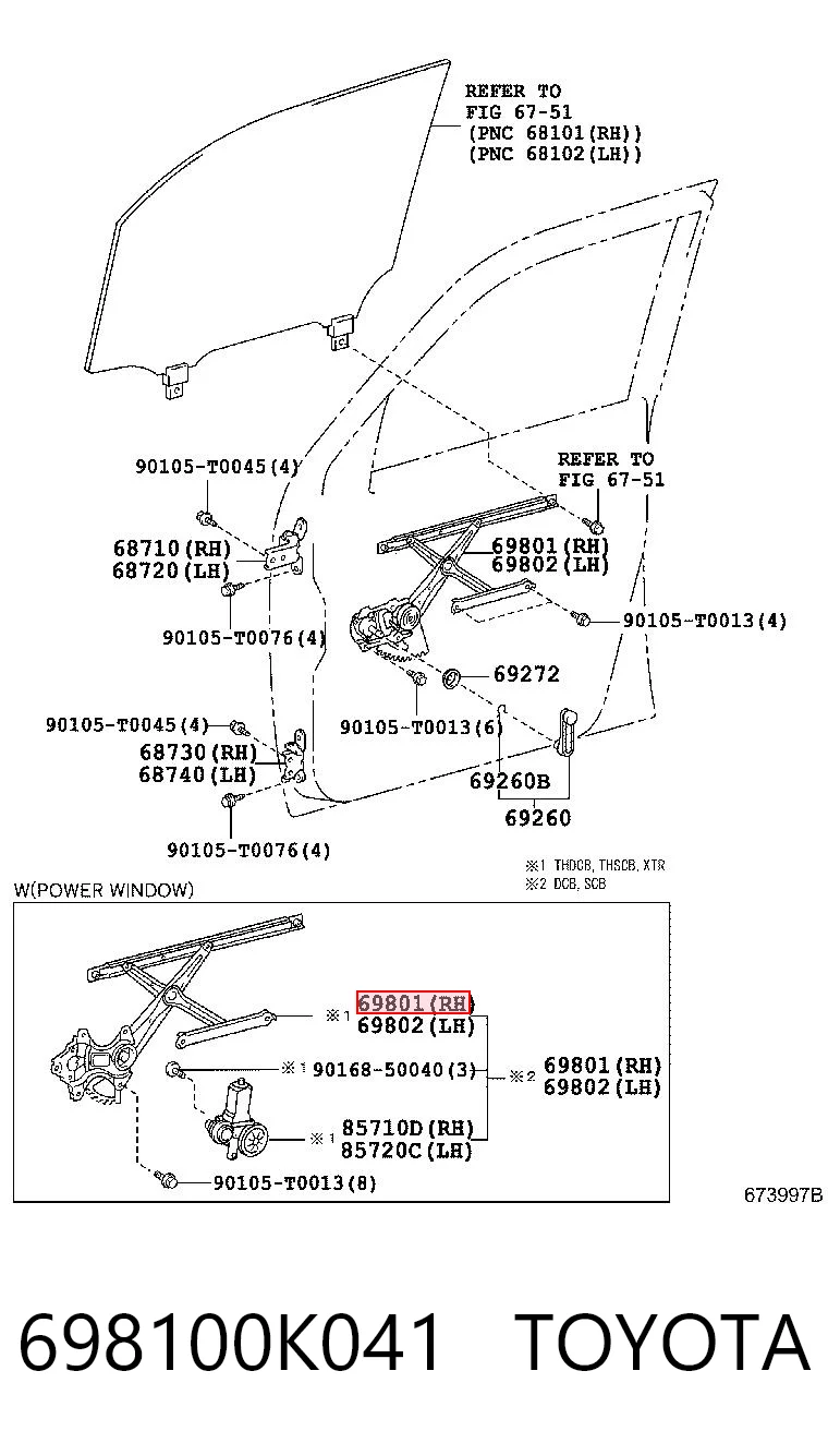 Mecanismo de elevalunas delantero derecha Toyota Hilux pick-up (KUN15) (2005 - 2012) precio, desde 88,57 EUR