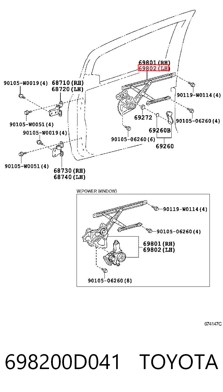 698200D041 Toyota