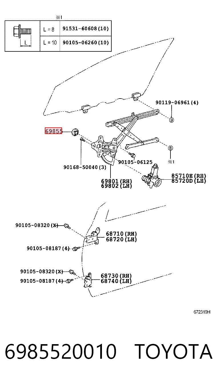 6985520010 Toyota