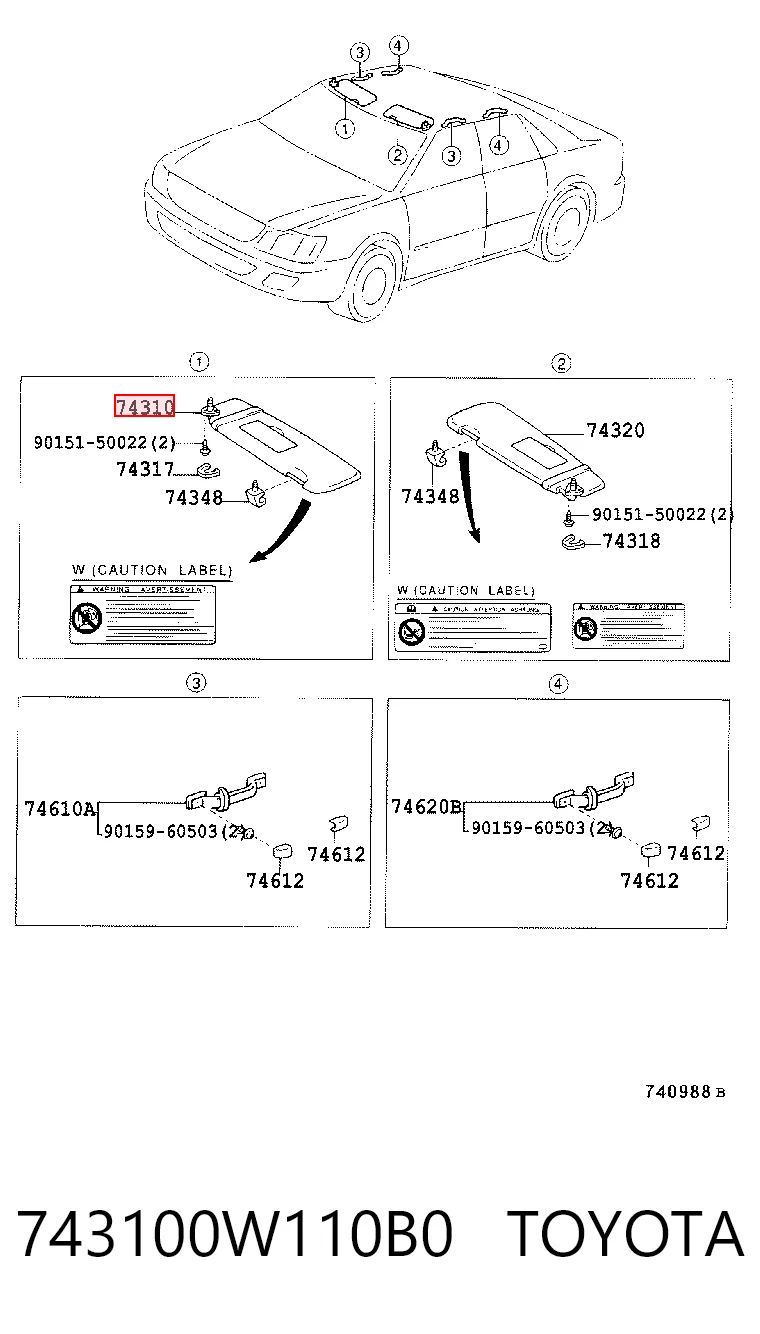 743100W110B0 Toyota