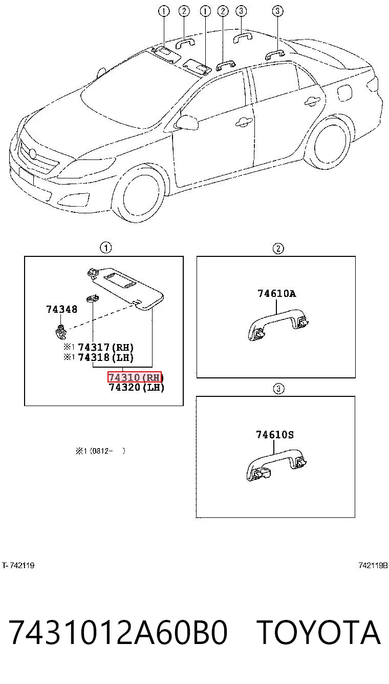 7431012A60B0 Toyota
