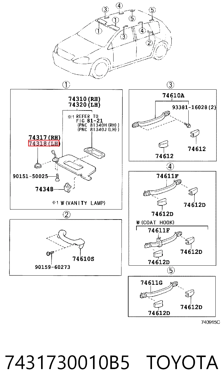 7431730010B5 Toyota