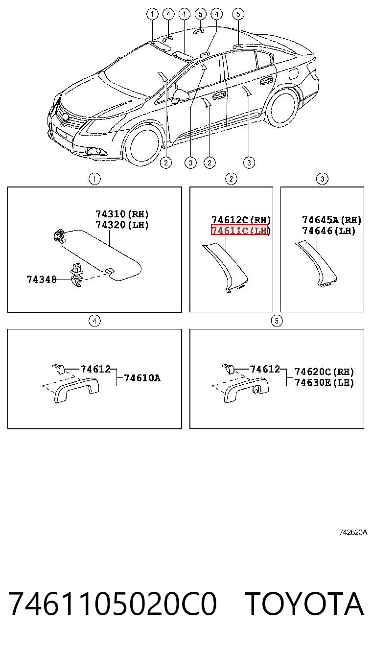 7461105020C0 Toyota