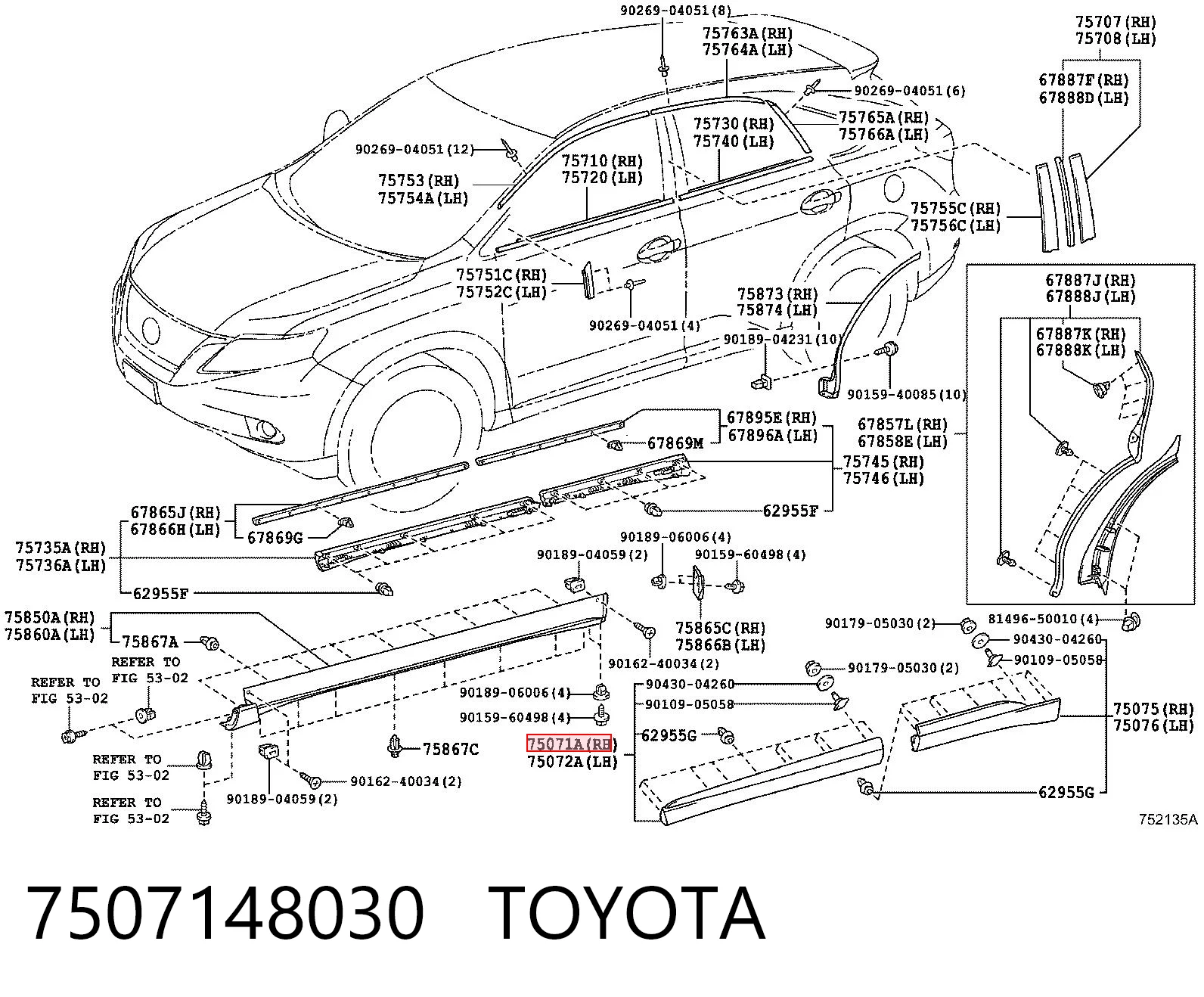 7507148030 Toyota