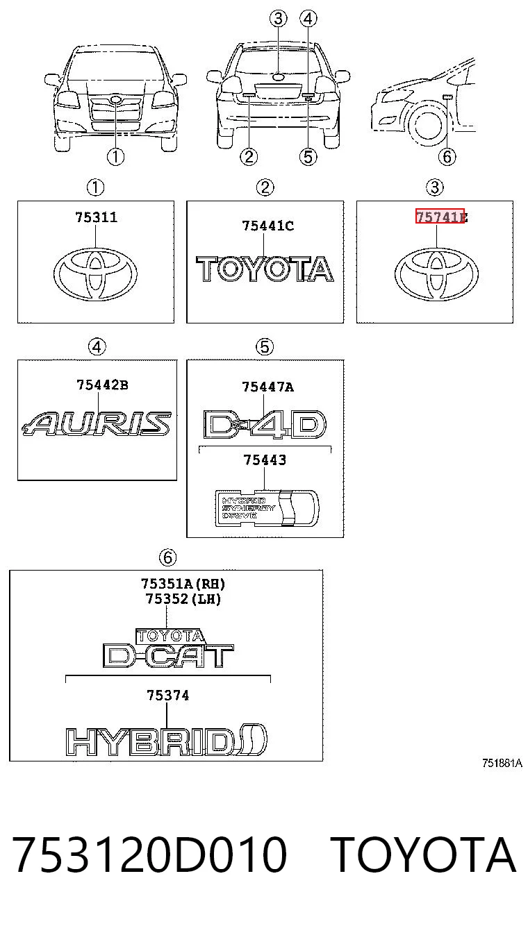 753120D010 Toyota