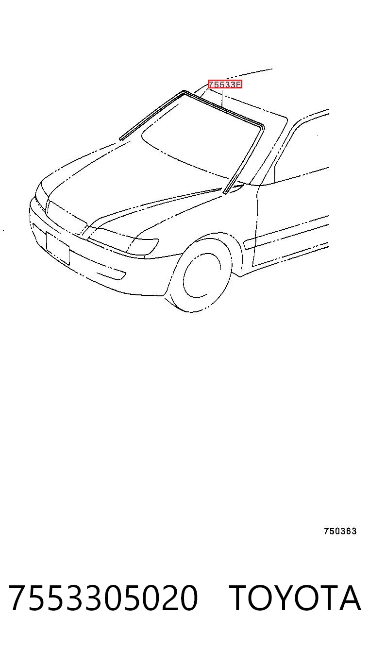 Comprar Moldeado del parabrisas Avensis  T22