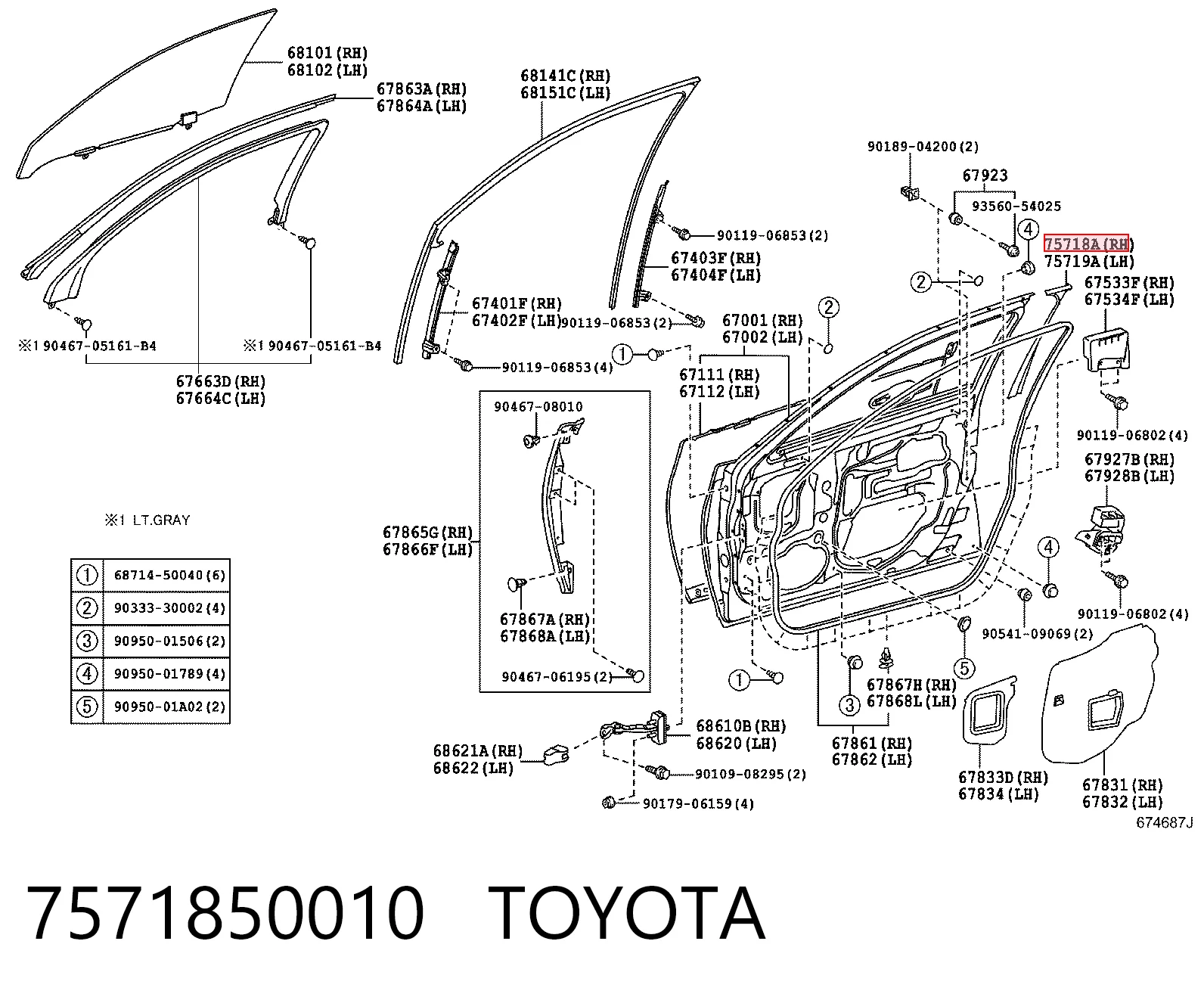7571850010 Toyota