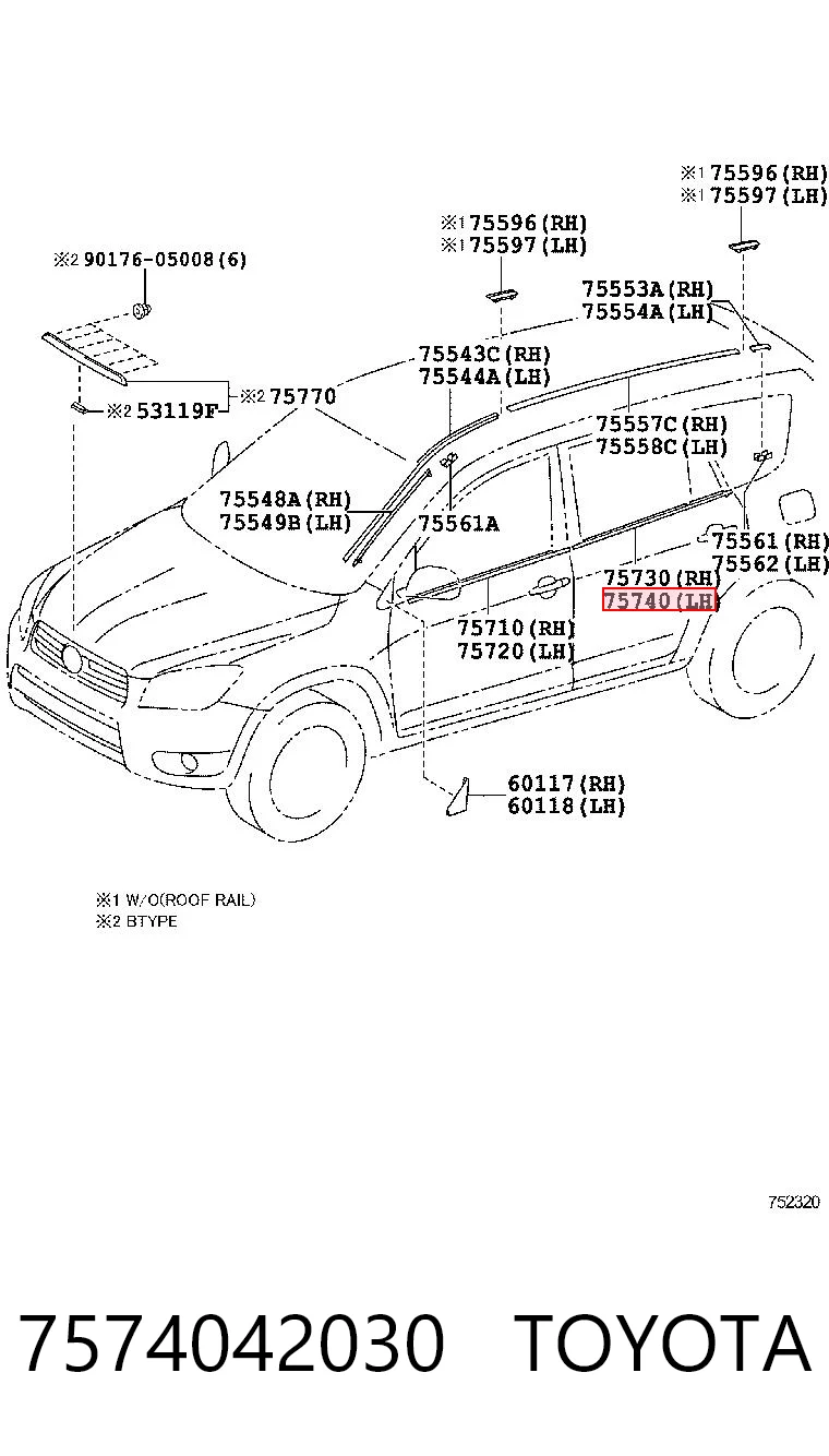 7574042030 Toyota
