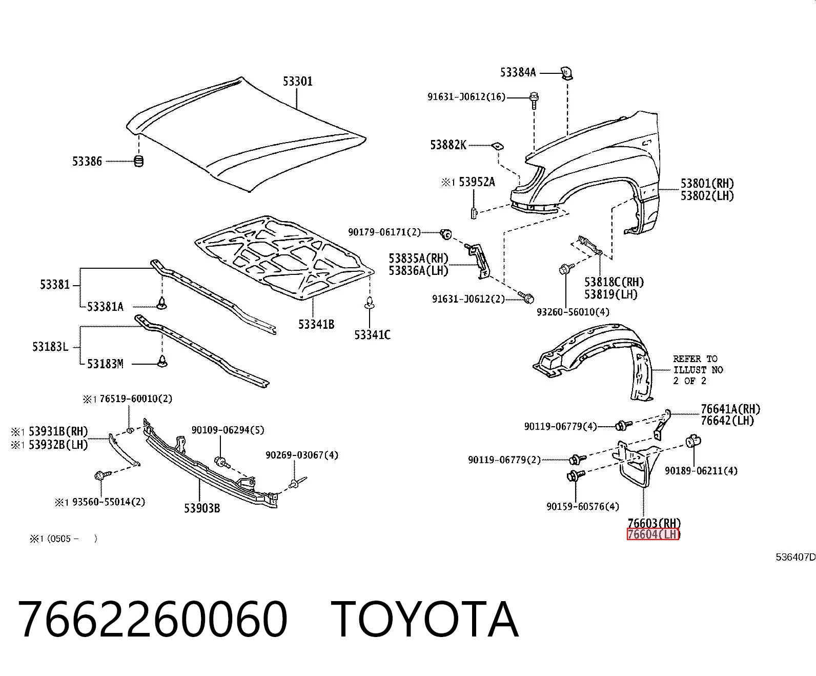 7662260060 Toyota