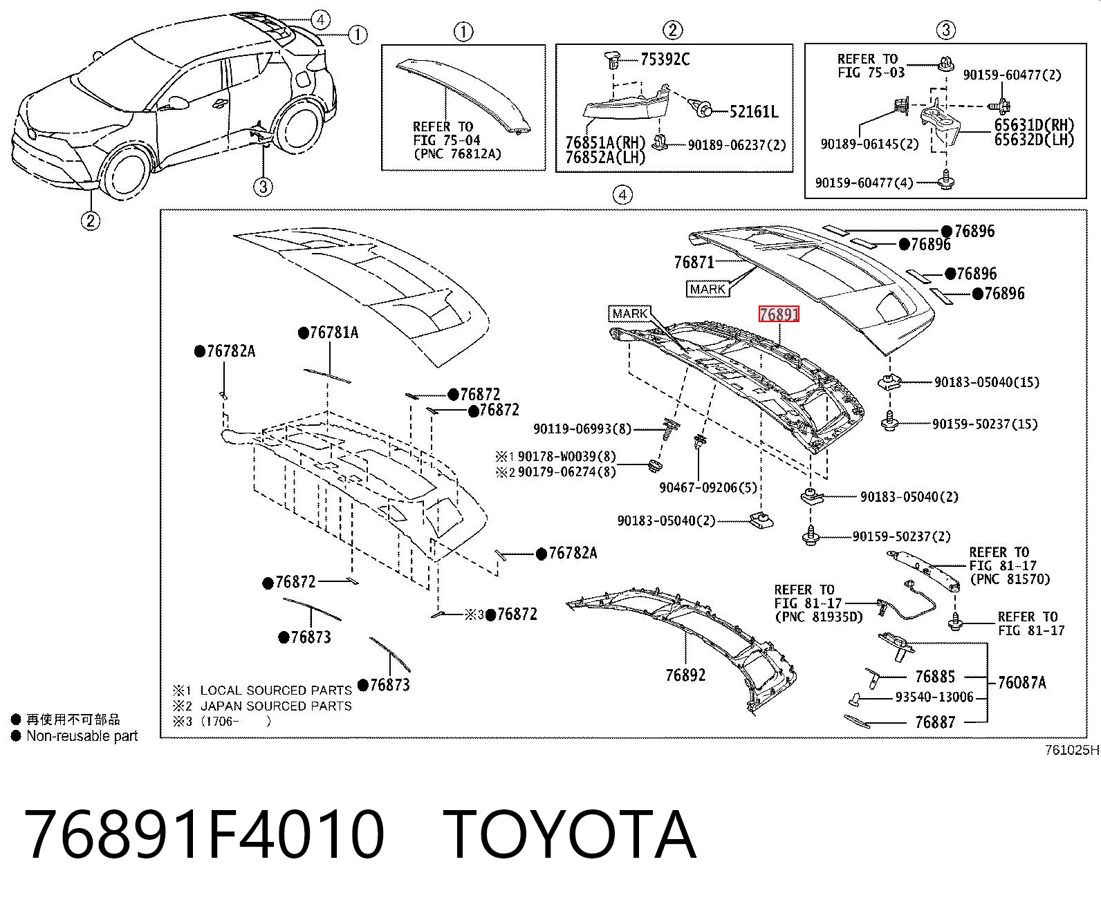 76891F4010 Toyota