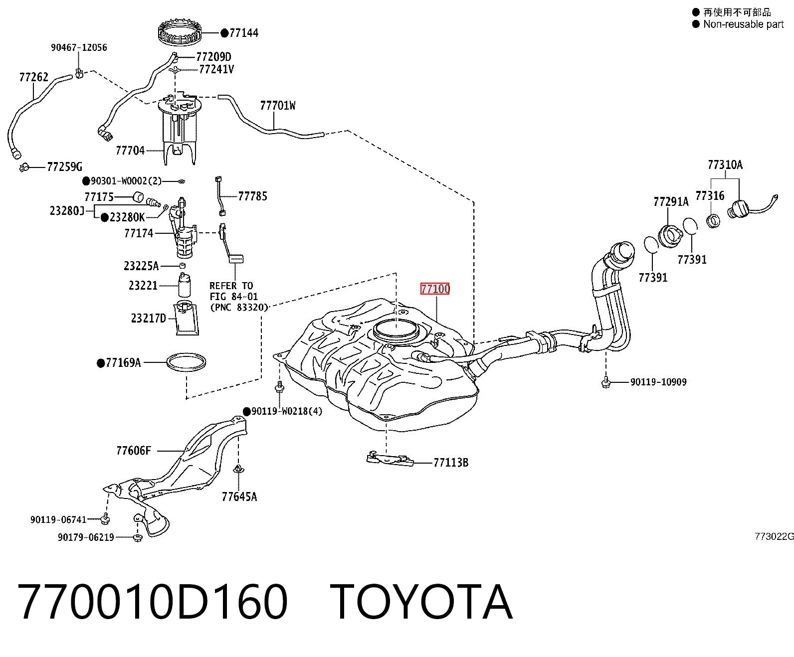 770010D160 Toyota