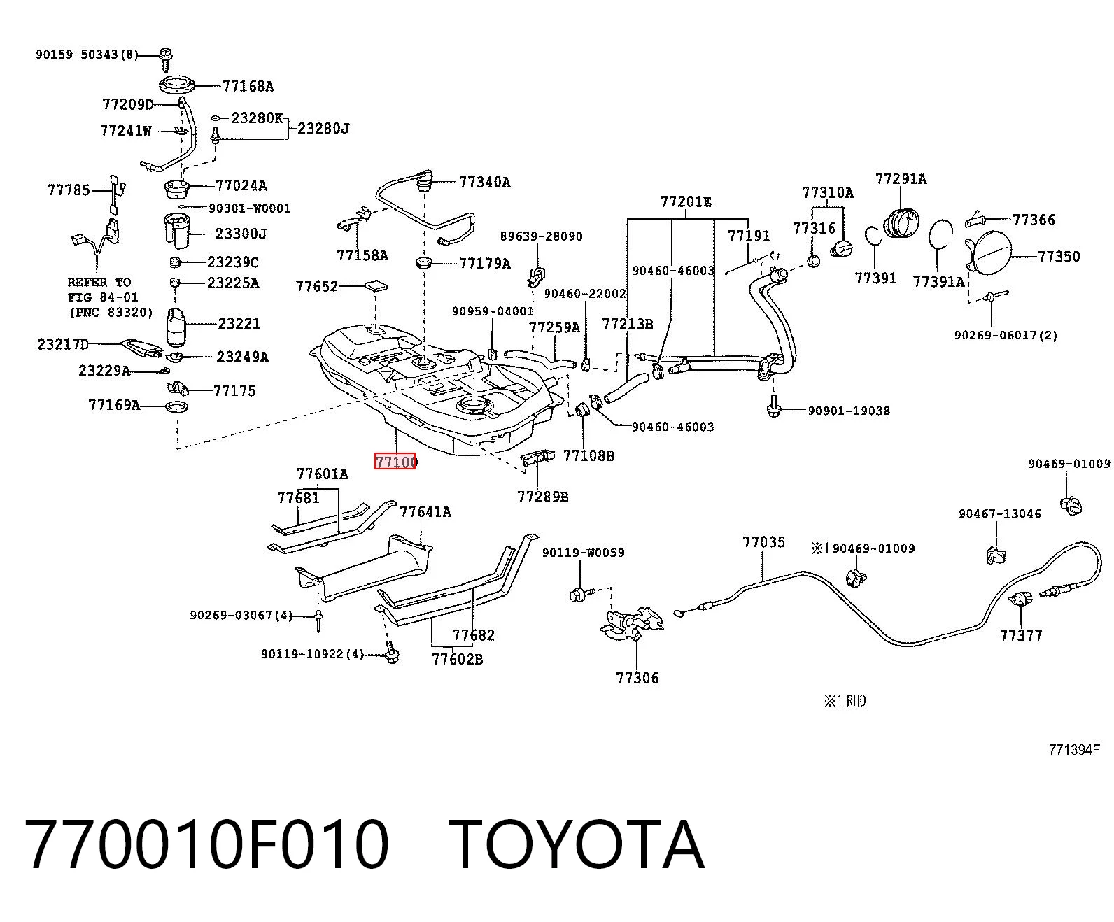 770010F010 Toyota