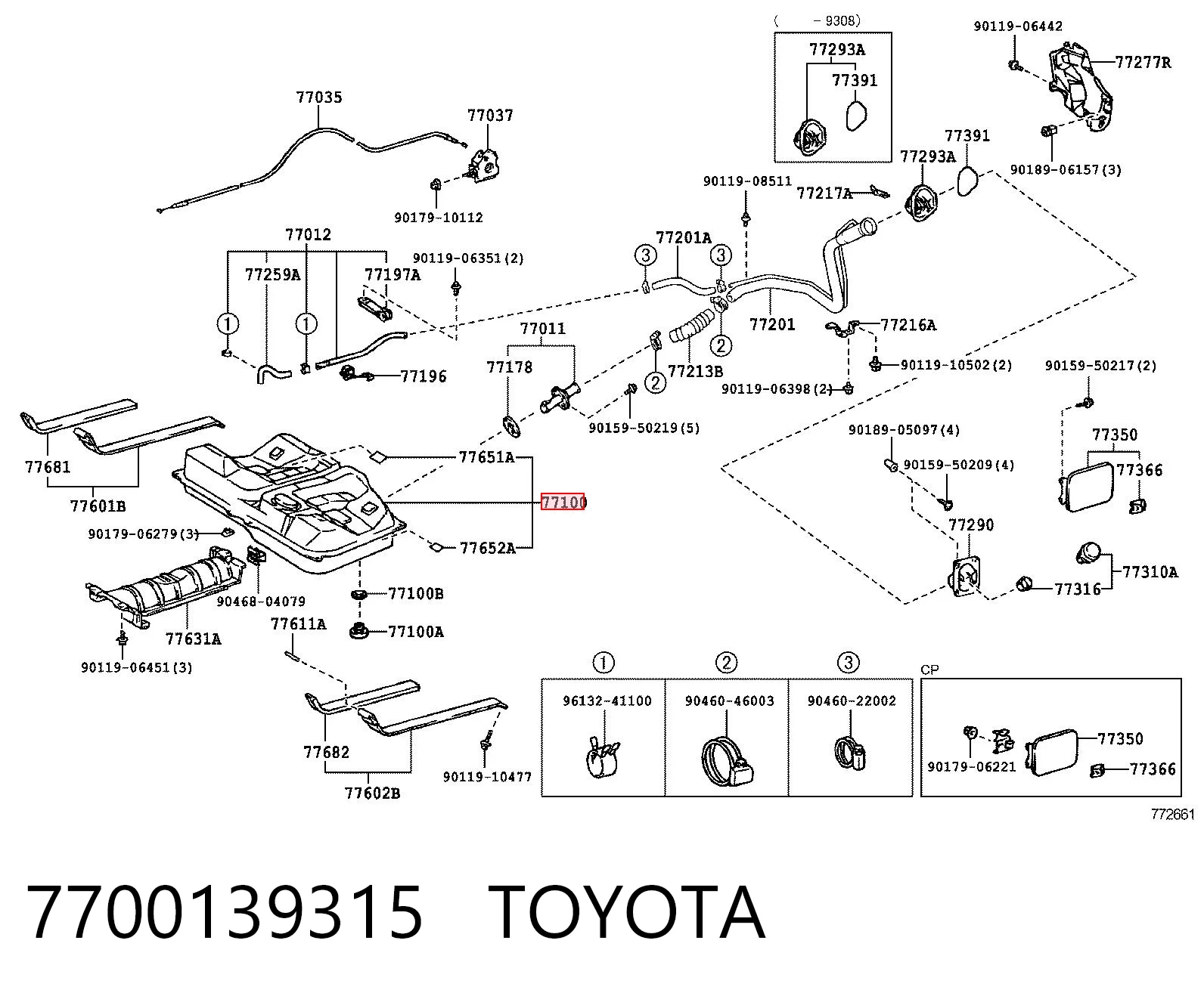 Comprar Depósito de combustible Toyota Camry V10 a bajo precio