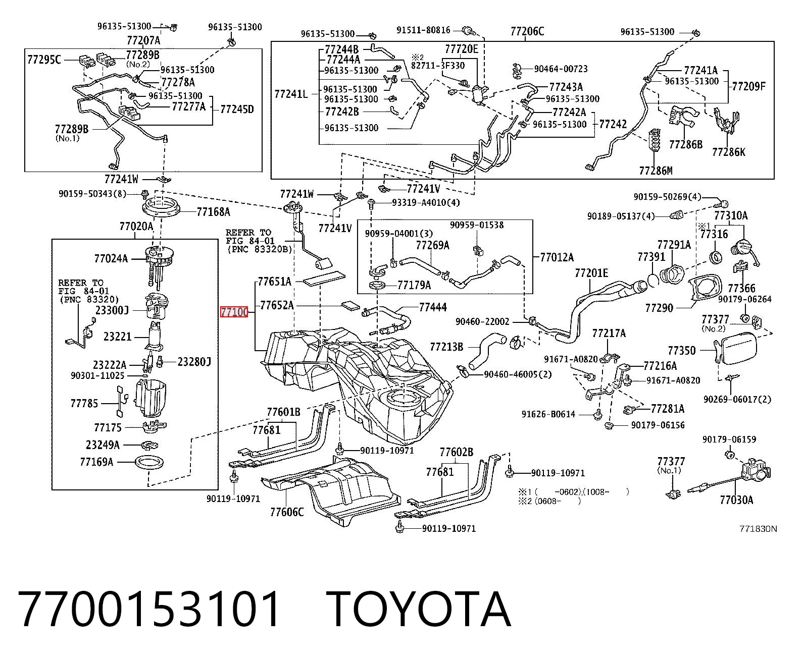 Tanque de combustible para Lexus IS  E2