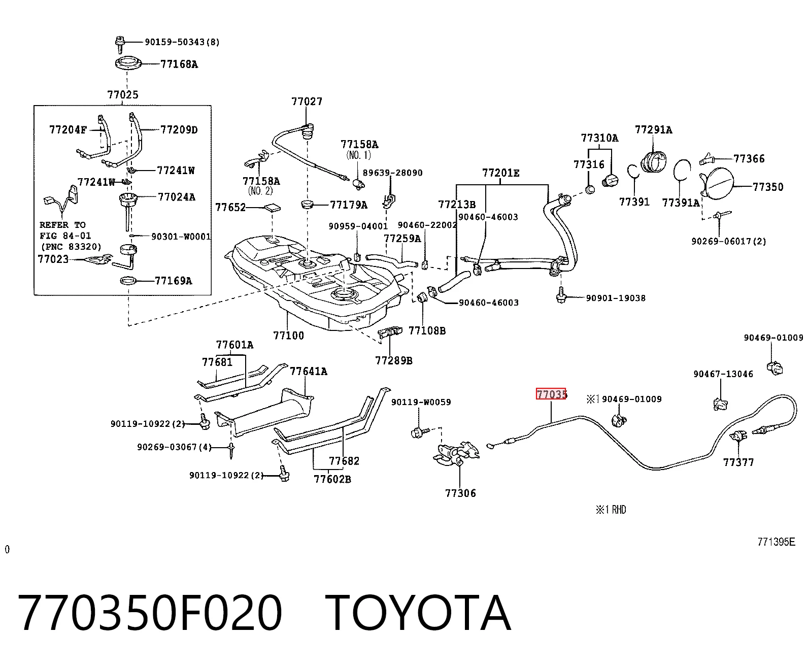 770350F020 Toyota