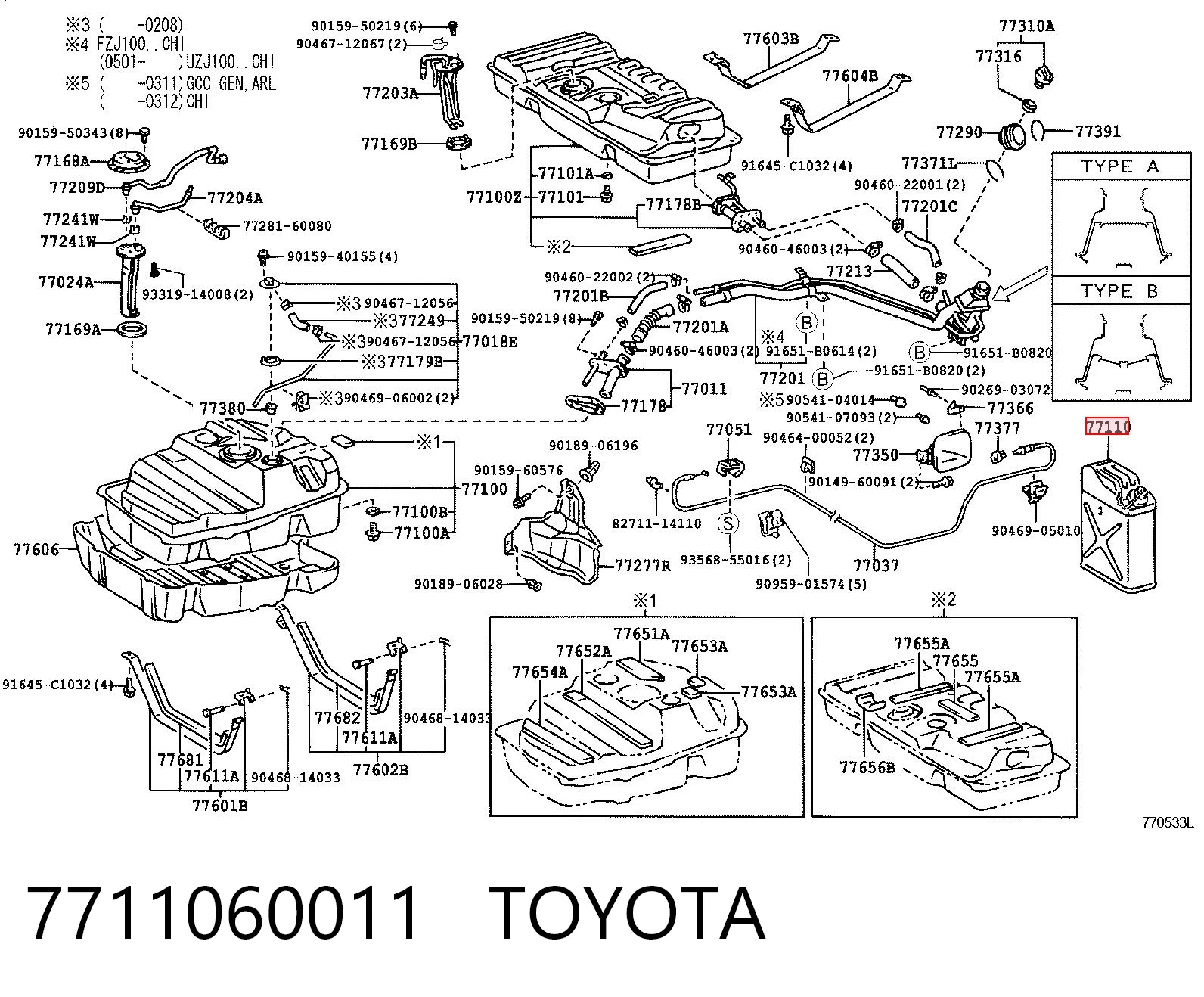 7711060011 Toyota