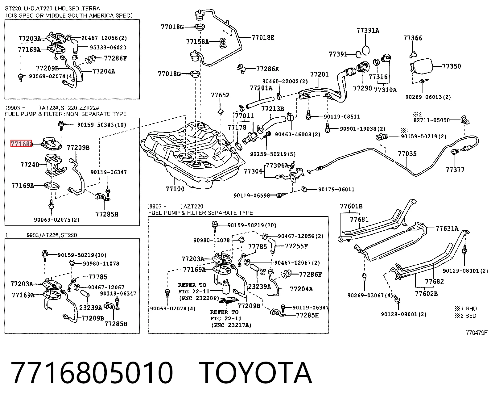 7716805010 Toyota